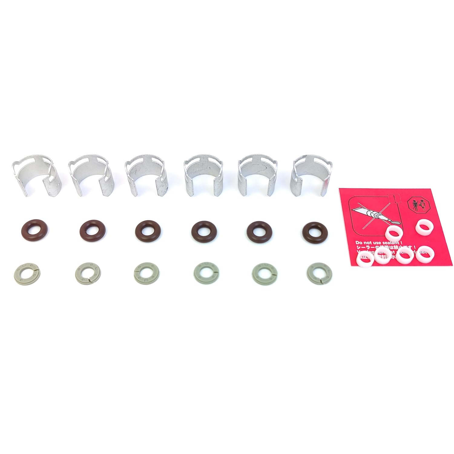 6Set OK.04.10021 Fuel Injector Repair kit 07P998907B with FKM Viton O-Ring for VW for Audi V6 530T 50T DDKA DMEA