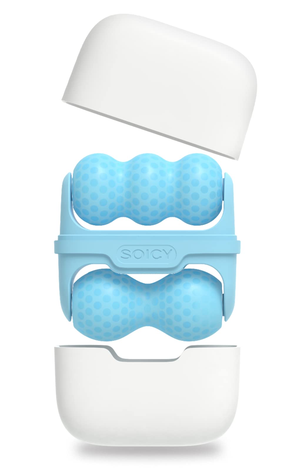 Ice Roller Double Ended, Ice Roller for Face & Eye Puffiness Relief, Ice Face Roller Massager for Migraine Pain, 2 in 1 Facial Ice Roller Skin Care