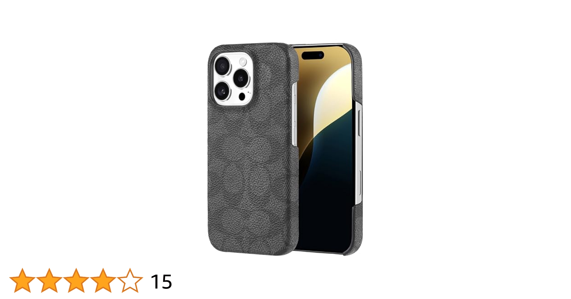 COACH iPhone 16plus 用ケース SIGNATURE Black iPhone 16 Plus用 COACH（R）ブックタイプケース／SIGNATURE