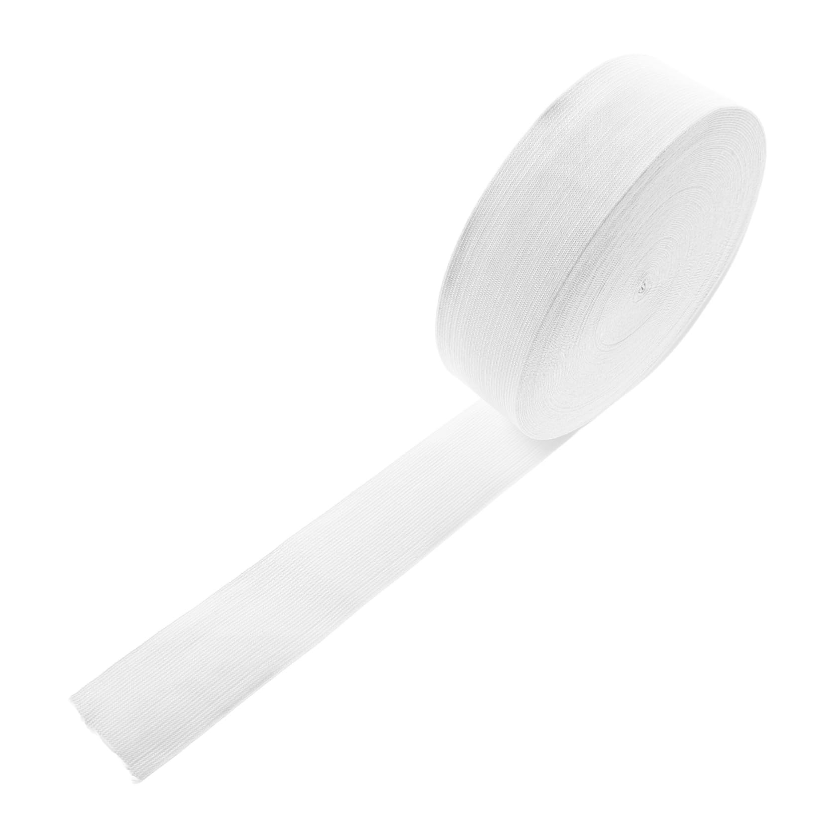 iplusmile Banda Elástica Tejida de Color Claro para Coser de Metros de Longitud Banda Elástica Plana Textura Acanalada para Cinturillas de Pantalones y Proyectos de Costura