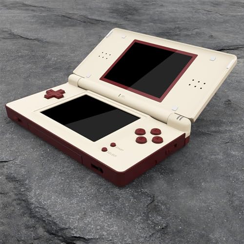 Image of eXtremeRate Classic FC Style Replacement Full Housing Shell for Nintendo DS Lite, Custom Handheld Console Case Cover with Buttons, Screen Lens for Nintendo DS Lite NDSL - Console NOT Included