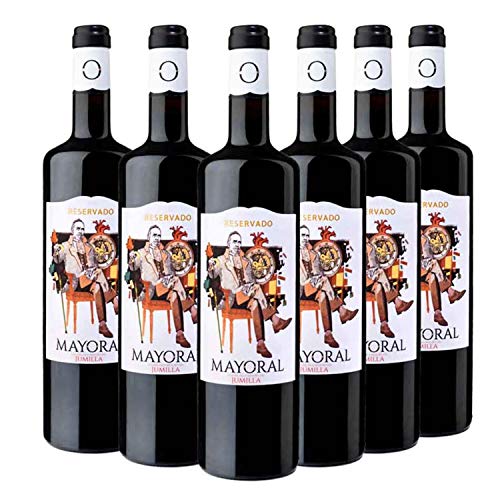 Mayoral Reservado - Vino Tinto D.O Jumilla - Pack de 6 Botellas x 750 ml