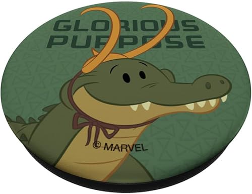 Miniatura 2 de Marvel Loki Variants Alligator Loki Glorious Purpose PopSockets intercambiables PopGrip