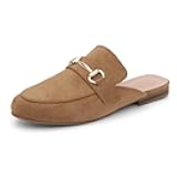 Mules for Women – Slip-On Mules & Flats Shoes with Buckle, Closed Round Toe | Backless Loafers, Business Dress Slides & Casual Comfortable Work Shoes