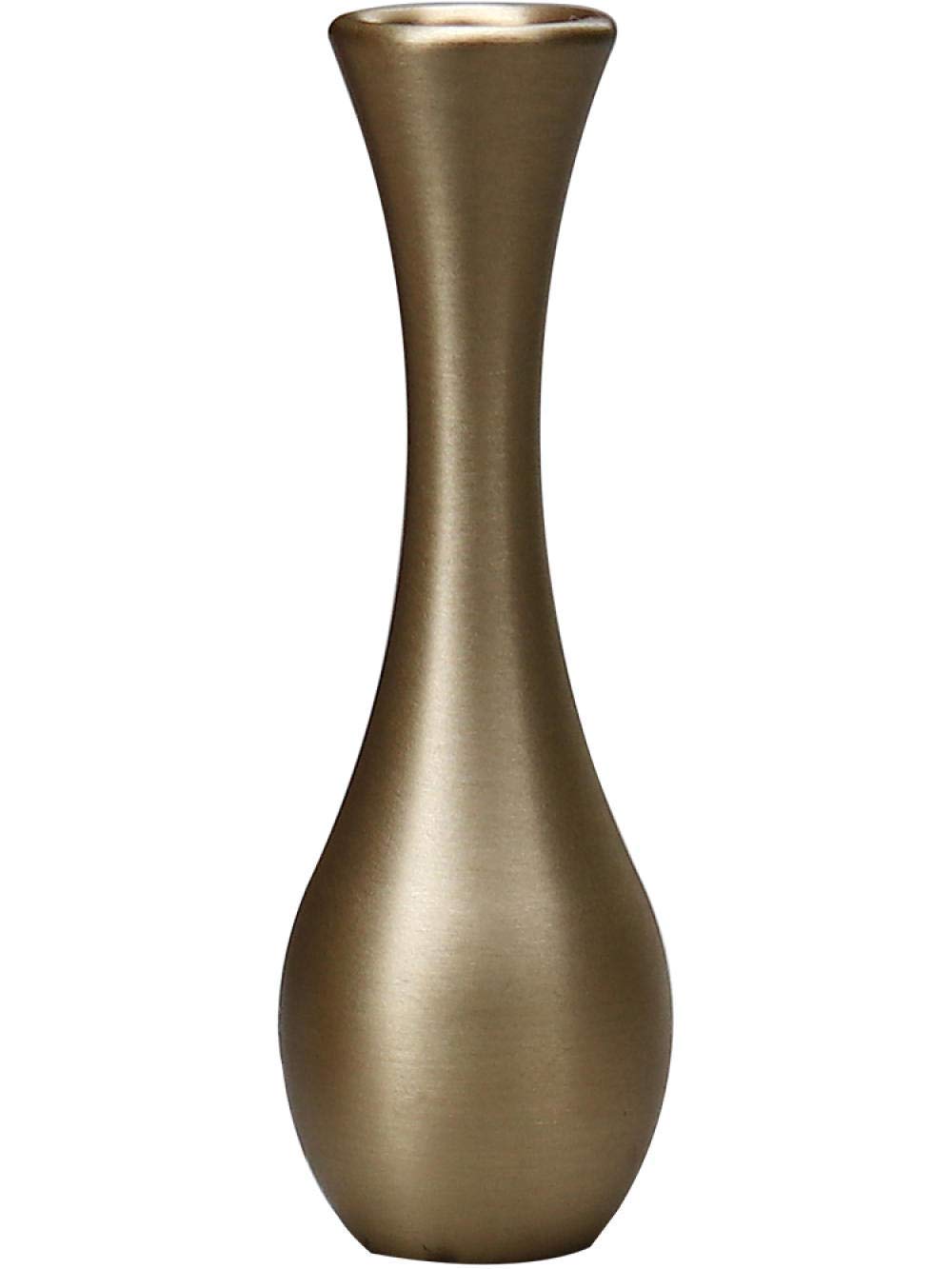 Vase cuivre pour décoration bureau élégant mini vase de fleurs pour espace de travail zen