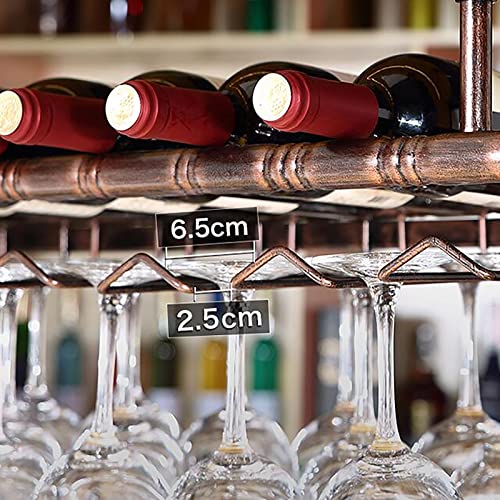 Casier à vin suspendu en métal anti-encombrement, étagère de plafond
