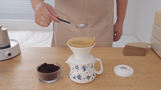 Blauw Vouw Koffiefilter - Heinen Delfts Blauw Blauw Vouw Koffiefilter - Heinen Delfts Blauw