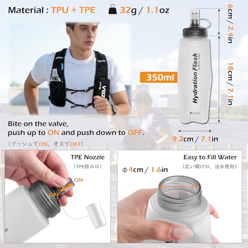 Image of TRIWONDER Hydration Vest Running Backpack for Men & Women, Water Pack for Hiking, Camping, Climbing & Cycling, Lightweight Daypack