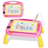 Regalos para Niños en Edad Preescolar - Su hijo puede escribir sus propios pensamientos en la pizarra de graffiti y dibujar el mundo que imaginó. Este es un juguete que estimula la creatividad y la imaginación de los niños. Deje que los niños se enamoren de la pintura y dibujen un colorido reino de cuento de hadas.