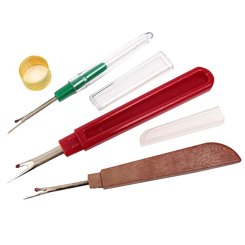 Thread Cutter Seam Ripper Stitch Unpicker Sewing Tools Plastic Handle Craft Tool Sewing Accessoriess 4pc/Set - (Color: Multi, Size: M)