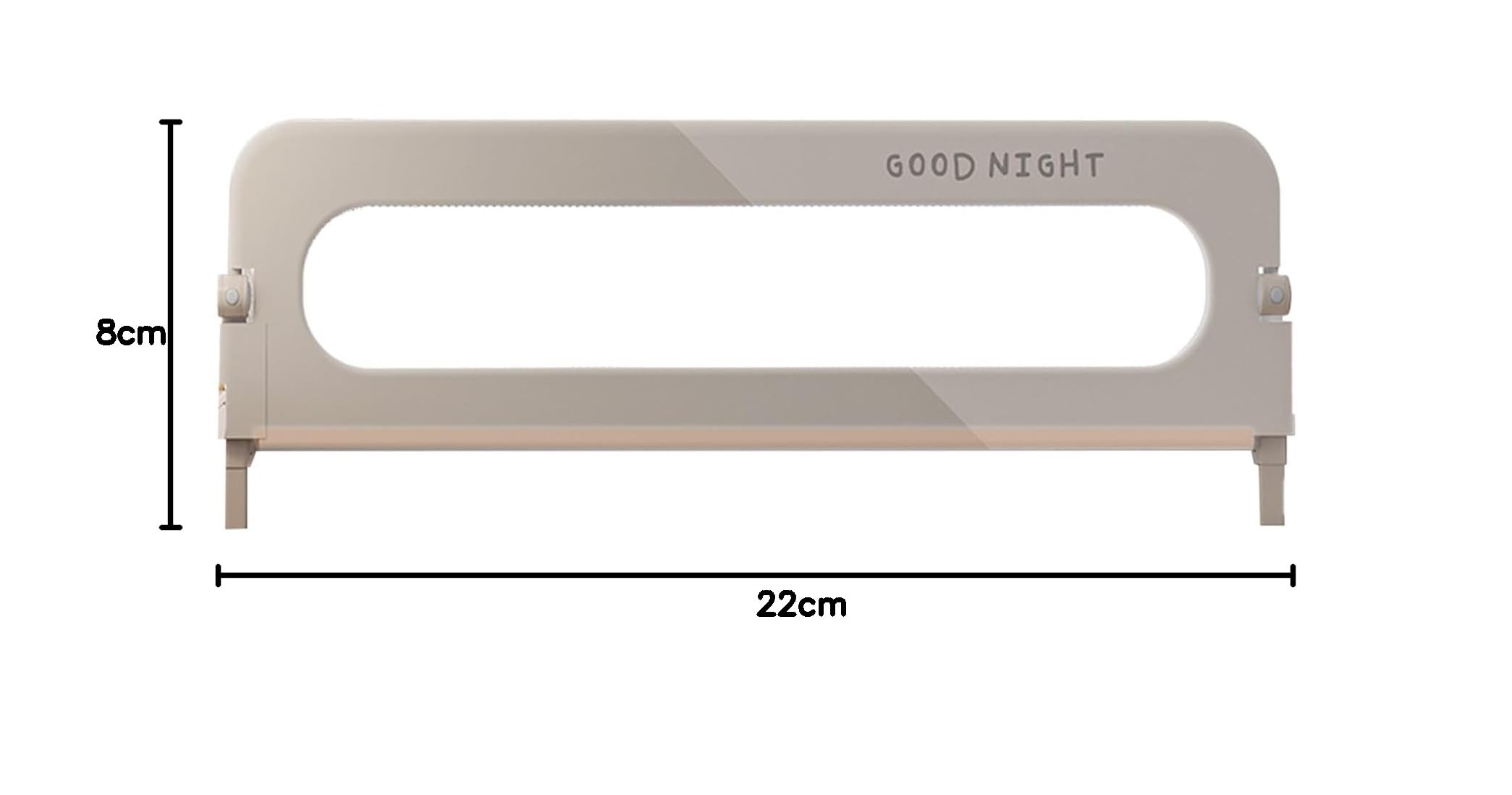 Bettgitter, 200 cm Bettschutzgitter für Kinder, Rausfallschutz Bett, Klappbar, Tragbar, Drop Proof Tragbarer Einseitiger Geländerwächter für Heimreise, Langlebige Sicherheit,