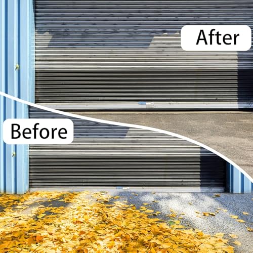 Duzzy Universal Garage Door Seals Kit, Weatherproofing Bottom Rubber with Brush and Aluminum Track Retainer Base Kit, U Shape+O Ring Heavy Duty Weatherproof Parts Kit (10 Feet)