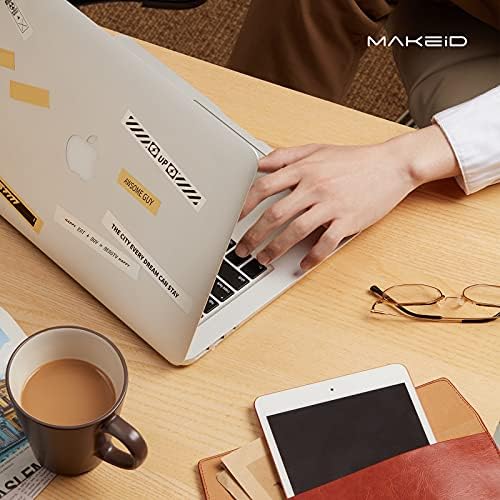 MakeID White Label Maker Tape Adapted Label Print Paper Refills Standard  Laminated Office Labeling Tape Replacement L-16W 0.63 inch x 13' (16mm x  4m) ...