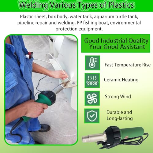 Torche à air chaud automatique en plastique pour réparation de sols en vinyle – Qualité professionnelle, facile à utiliser, parfait pour bricolage et amélioration de la maison