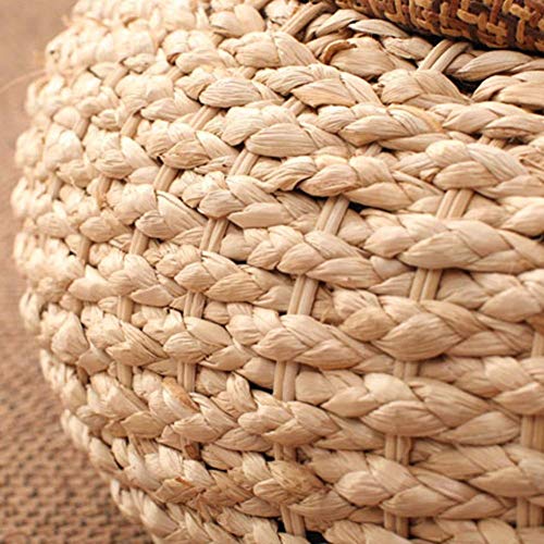 Cojín de asiento plano de paja acolchado de 60x19 cm ecológico 7