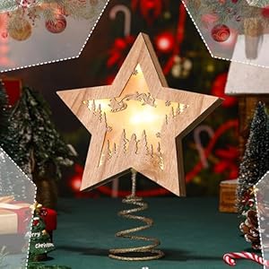Woodchristmastreetopperrusticsleighstarboxwithledlightforchristmastreedecorationslightedxmastabledisplaydecorforwinterholidaypartysupplieshousewarmingbirthdaygift Urban Country Home Decor Wood christmas tree topper rustic sleigh star box with led light for christmas tree decorations lighted xmas table display decor for winter holiday party supplies housewarming birthday gift urban country home decor