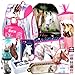 Produktbild Einhorn Unicorn PFERD PONY HORSE 14 Teile Set SCHULRANZEN mit Sticker-von-Kids4shop Schultüte 85 cm RANZEN TASCHE TORNISTER Blau