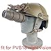 loglife Tactical Helmet Parts L4G24 NVG Mount 100% Plastic for PVS-15 PVS18 GPNVG18 Night Vision Cosplay No Function Black DE (Dark Earth)