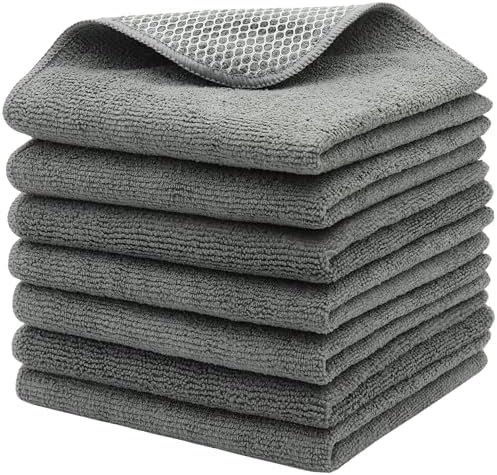 Amazon.com: Zflow Microfiber Dish Cleaning Cloth in Blue - Dish Rags ...
