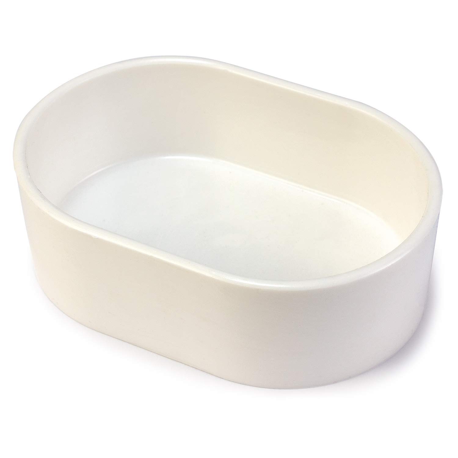 Arquivet Bañera para pájaros Blanca, Resistente - 11 x 7,8 x 3,5 cm - Útil para Canarios, periquitos - Accesorios para jaulas de pájaros - Complementos para Aves