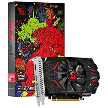 PLACA DE VIDEO AMD RADEON RX 550 4GB GDDR5 128 BITS SINGLE-FAN - GRAFFITI SERIES - PJRX550R5SF - PCYES