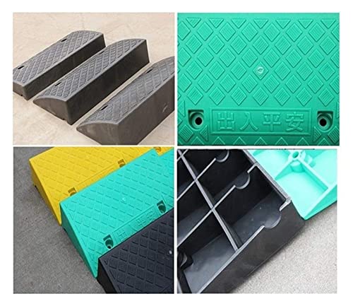 Rampas de plástico para sillas de ruedas 50x27x13 cm verdes miniatura 6