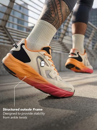 Image of The Souled Store MACH Men and Boys Lace Up Running Technical Trainer Ripstop Base Cushioned Insole Rubber Outsole Tie Up Closure Lightweight Sporty Casual Sneakers