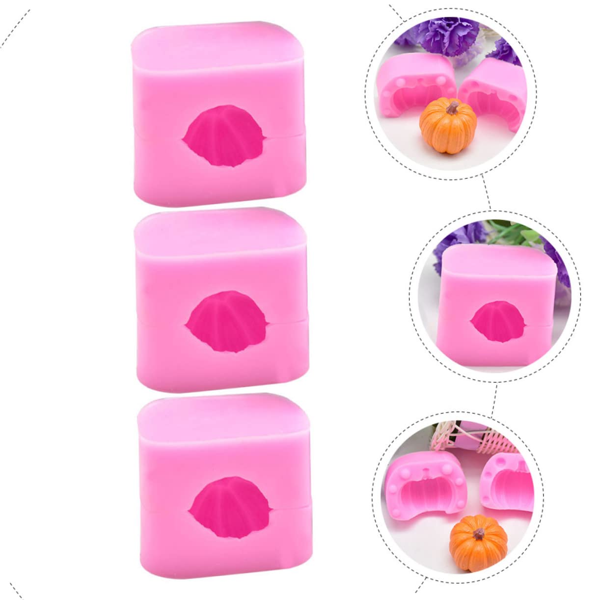 Zerodeko Molde Para Hornear Silicona Calabaza Halloween Molde Para Pastel Decorativo Reutilizable Herramienta Multiusos Para Repostería Diy Regalos Y Postres Festivos 6 Piezas X 5