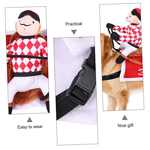 Disfraz para perros rojo tamaño XL cómodo y elástico miniatura 4