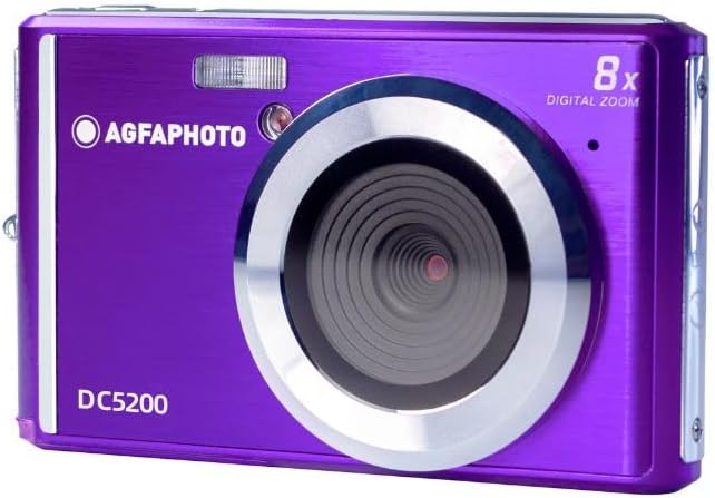 Realishot DC5200 Compact Camera, 21MP, 2.4" LCD Screen, 8X Digital Zoom, 720p HD Video, Lithium Battery, SD Cards, Scene Modes