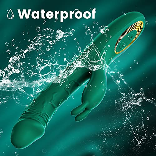 Thrusting Rabbit Vibrator - Dildo For Women Vaginal Health G Spot Vibrator, 10 Thrusting Speeds And 10 Powerful Vibrations Realistic Dildo Clitoral Stimulator Rechargeable Adult Sex Toys For Couples #TOP5