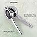 Zulay Kitchen Lemon Squeezer Stainless Steel with Premium Quality Heavy Duty Solid Metal Squeezer Bowl - Large Manual Citrus Press Juicer and Lime Squeezer Stainless Steel - Silver
