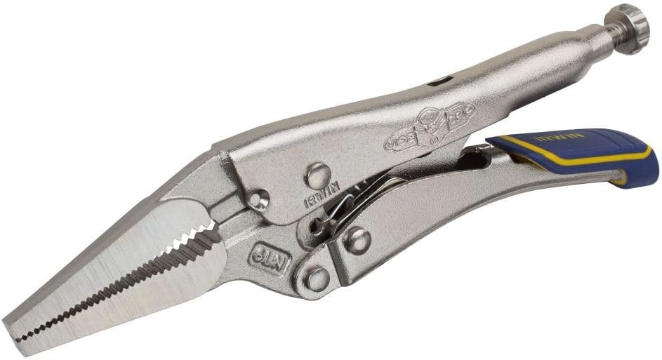 IRWIN VISE-GRIP Locking Pliers, Fast Release, Long Nose with Wire Cutter, 6-Inch (IRHT82583)