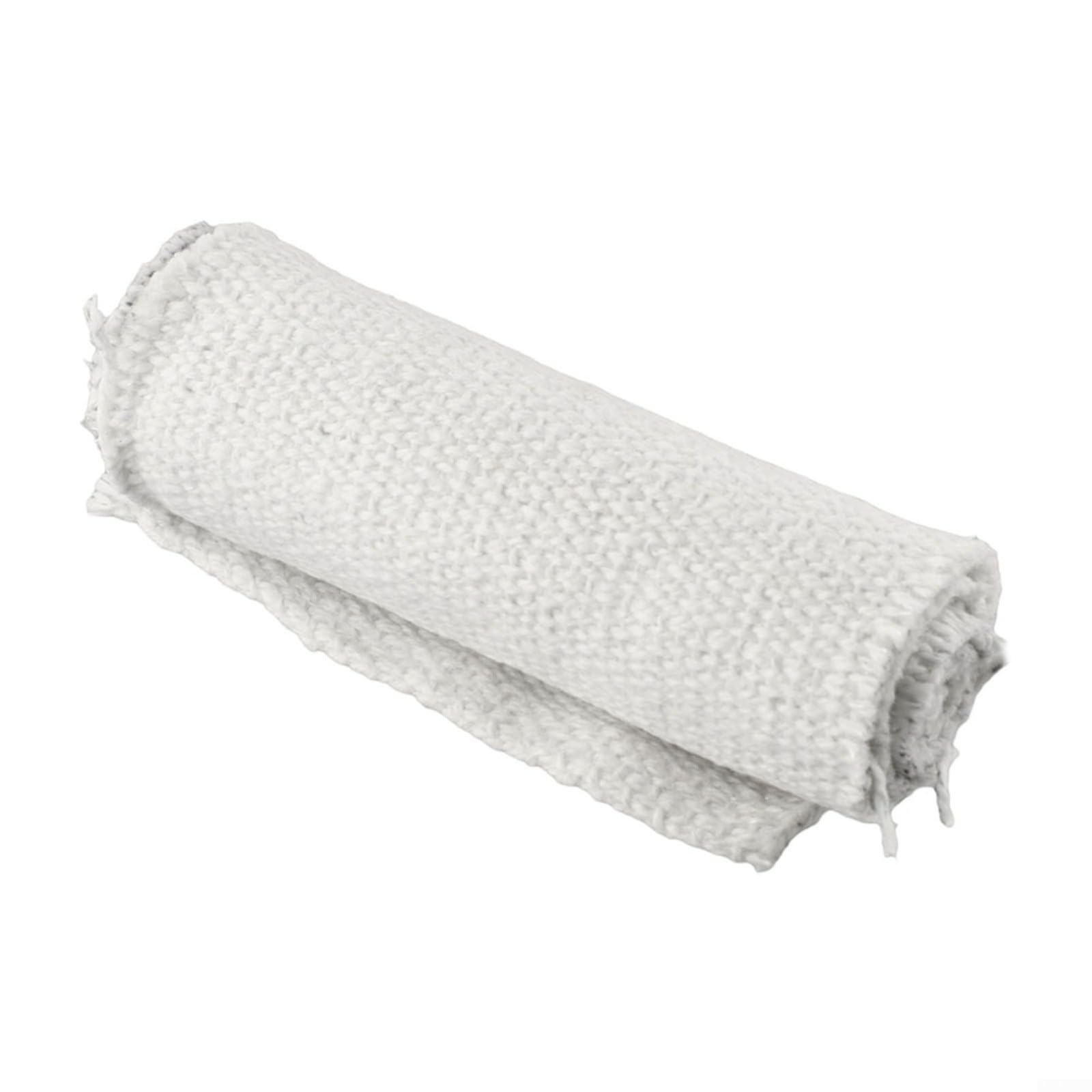 Tejido de fibra cerámica de alta temperatura, 2 mm, manta ignífuga, resistente a 1260 °C, tejido de porcelana, para puertas de horno, protección de trabajadores, color blanco (1 x 1 m)