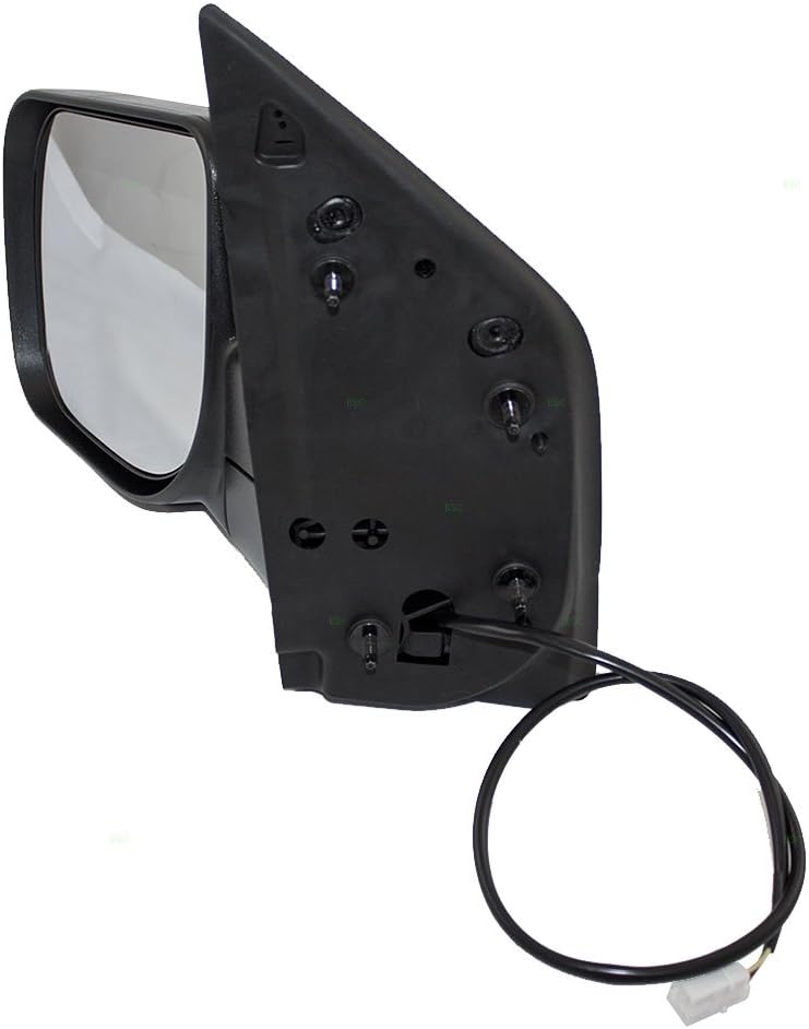 Drivers Power Side View Mirror with Single Arm Textured Compatible with 04-14 Titan Pickup Truck 96302-ZR10A