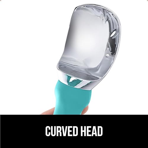 Miniatura 9 de Cuchara para helado premium de Gorilla Grip, apta para lavavajillas, con un mango de agarre cómodo, diseño resistente y duradero. Herramienta de