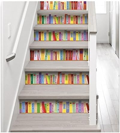 PLAGE 197073 Stairs Stickers - Colorfull Library, Multicolour (19 x 100 cm) - Image 3