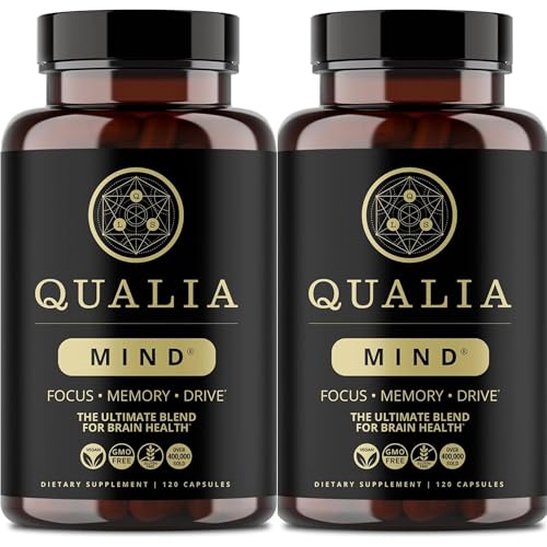 QUALIA MIND | The Ultimate Blend For Brain Health* | Doctor-Formulated Nootropic To Fuel Focus & Concentration* | Supports Long Term Brain Health| Maintain Drive & Productivity | 2 Month Supply