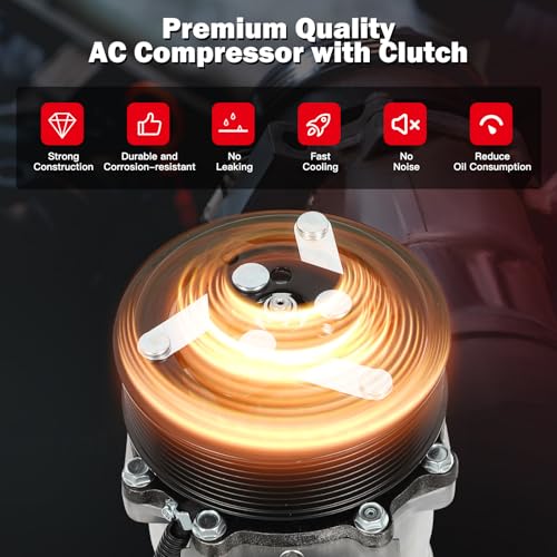 Image of CCIYU AC Compressor w /Clutch for Dodge for Ram 3500 5.9L 1994-2005