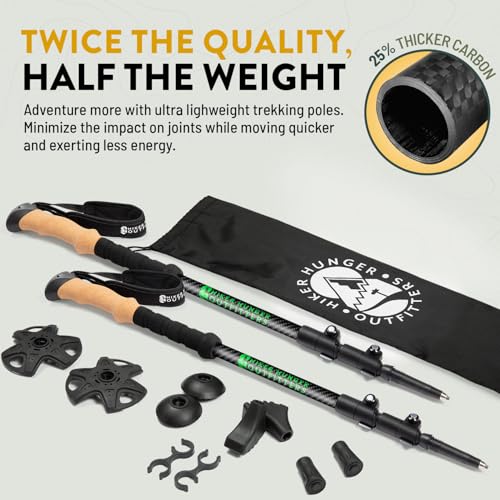 100% Carbon Fiber Trekking Poles USA