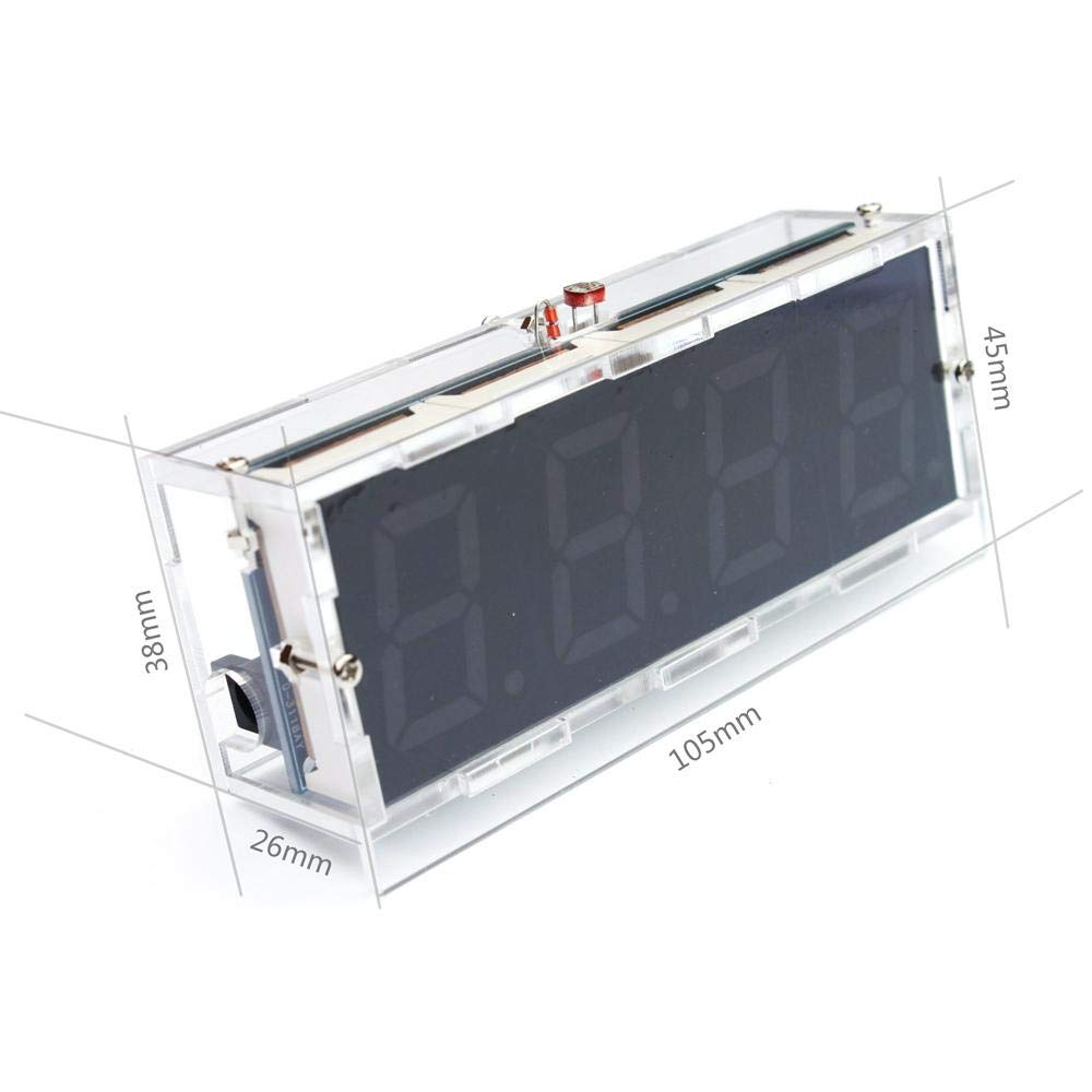 Mini digitale klok, 4x2 inch USB of batterij aangedreven LED