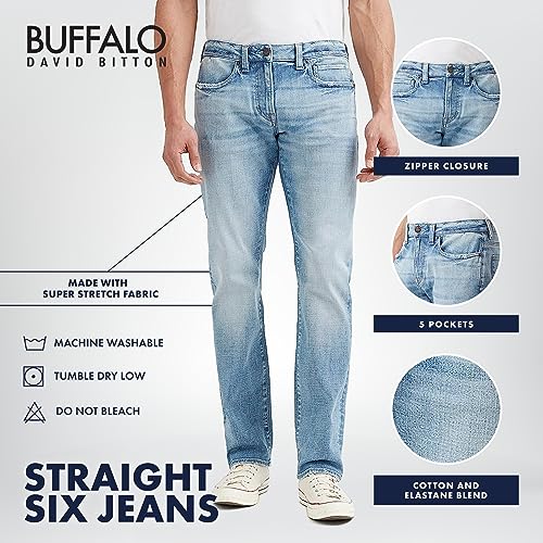 Image of Buffalo David Bitton Men's Six Slim Fit Jean in Spirit