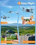 FERIETEL T29 C0 Drone with Camera 1080P for Kids, Foldable Mini Drones for Adults, RC Quadcopter for Beginners, 24 Min Flight Time, Headless Mode, 3D Flips, 2 Batteries