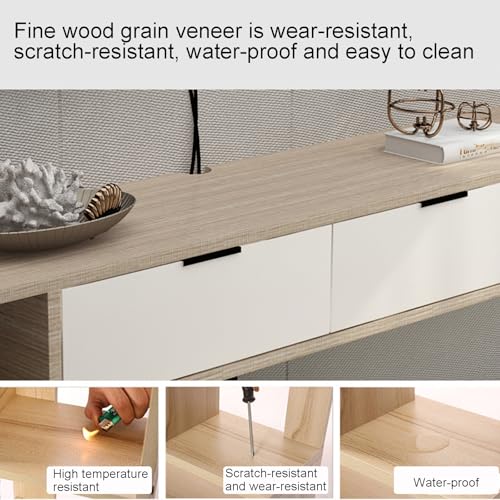 Support de divertissement d'angle flottant au design minimaliste scandinave - 4