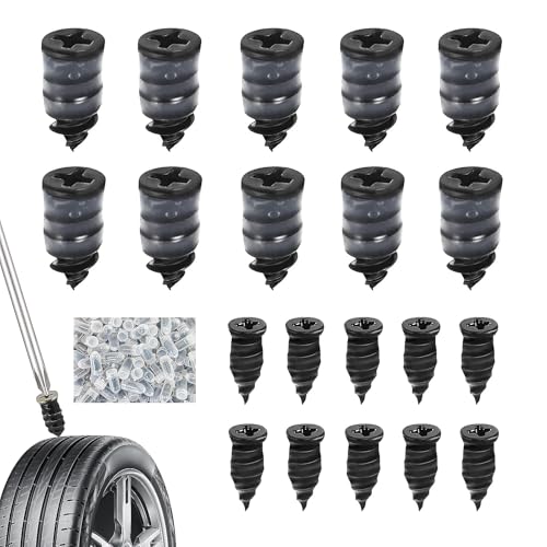 beejune 20 St&uuml;cktyre Repair Kit, Motorradreifen Reparaturset, Motorrad Reifen, Vakuum Reifen Reparatur Nagel, F&uuml;r Fahrradflickzeug, Pkw, LKW, Wohnwagen U. Mehr (10S + 10L)