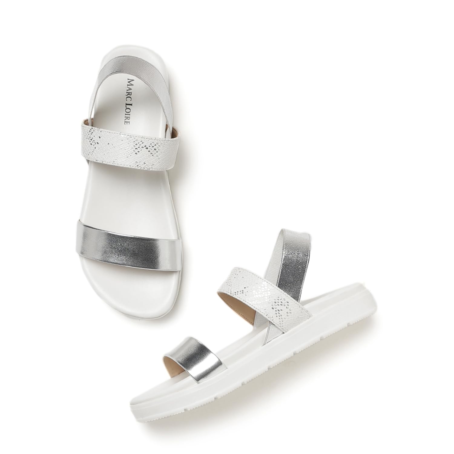 Marc Loire Women Platform Heel Fashion Sandal With Slingback Strap; Casual Footwear (White, 5) (B0CYM1KH1V) Amazon Price History, Amazon Price Tracker
