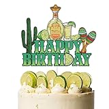 Tequila Happy Birthday Cake Topper - Taco Bout A Party Cocktail Cake Topper - Tacos and Tequila Party Decorations