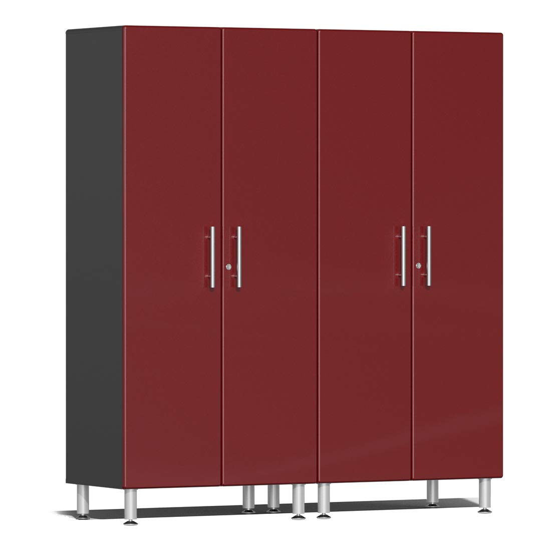 Ulti-Mate UG22620R 2-Piece Tall Garage Cabinet Kit in Ruby Red Metallic