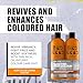 TIGI Bed Head Urban Antidotes Colour Goddess Shampoo and Conditioner Set for Dyed Hair, Color Protectant Hair Care Duo, 25.35 fl oz.