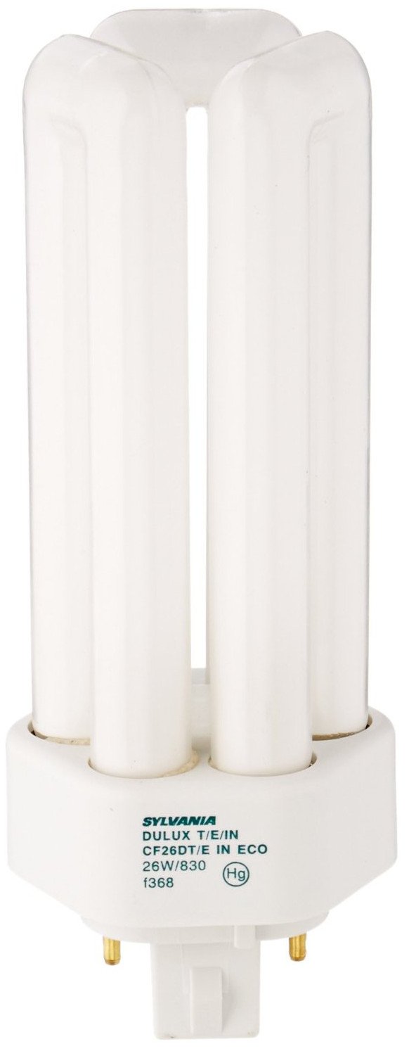 Sylvania Dulux T/E/in CFL Compact Fluorescent Light Bulb 4 Pin 26W, 12 Pack
